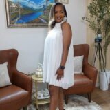 White Pleated Dress for Women in Nairobi Kenya